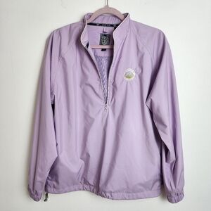 Sunice Okemo Valley Golf Club Ludlow, Vt.1/4 Zipper Mock Collar Windbreaker Sz S